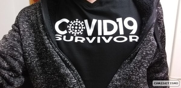 Camiseta Covid19 Survivor. Camiseta Coronavirus